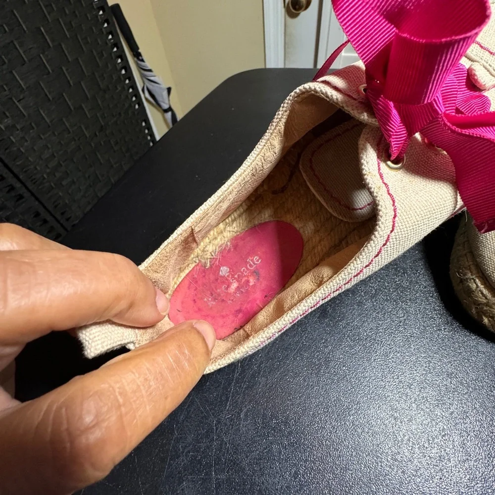 Kate Spade size 8 espadrille sneakers